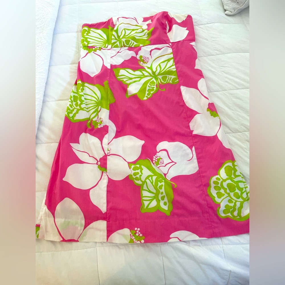 Lilly Pulitzer strapless dress size 8